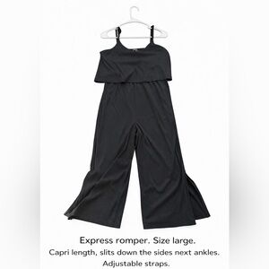 Express Black Capri Jumpsuit